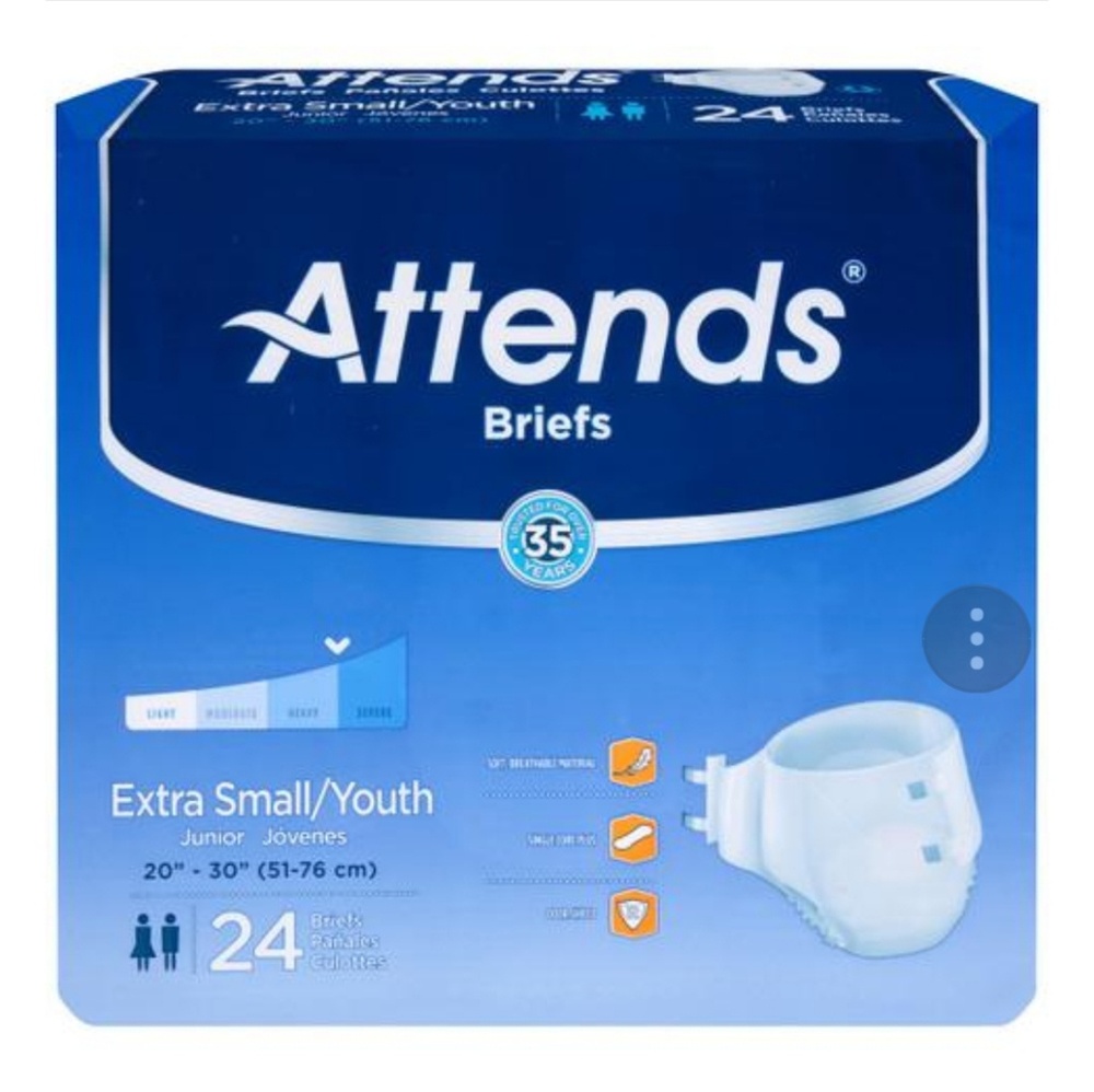 Attends Briefs // Light // XS Youth